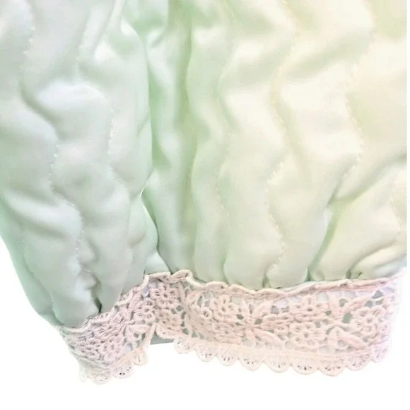 60s Vintage Christian Dior Lane Bryant Robe Women's‎ Small Quilted Lace Robe - Picture 4 of 16